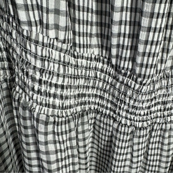 Addition Elle Long Sleeve Off the Shoulder Gingham Midi Dress Size 3x NWT - Picture 8 of 15